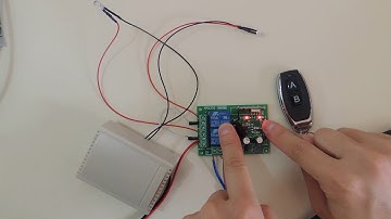 2 channels RF relay remote control display