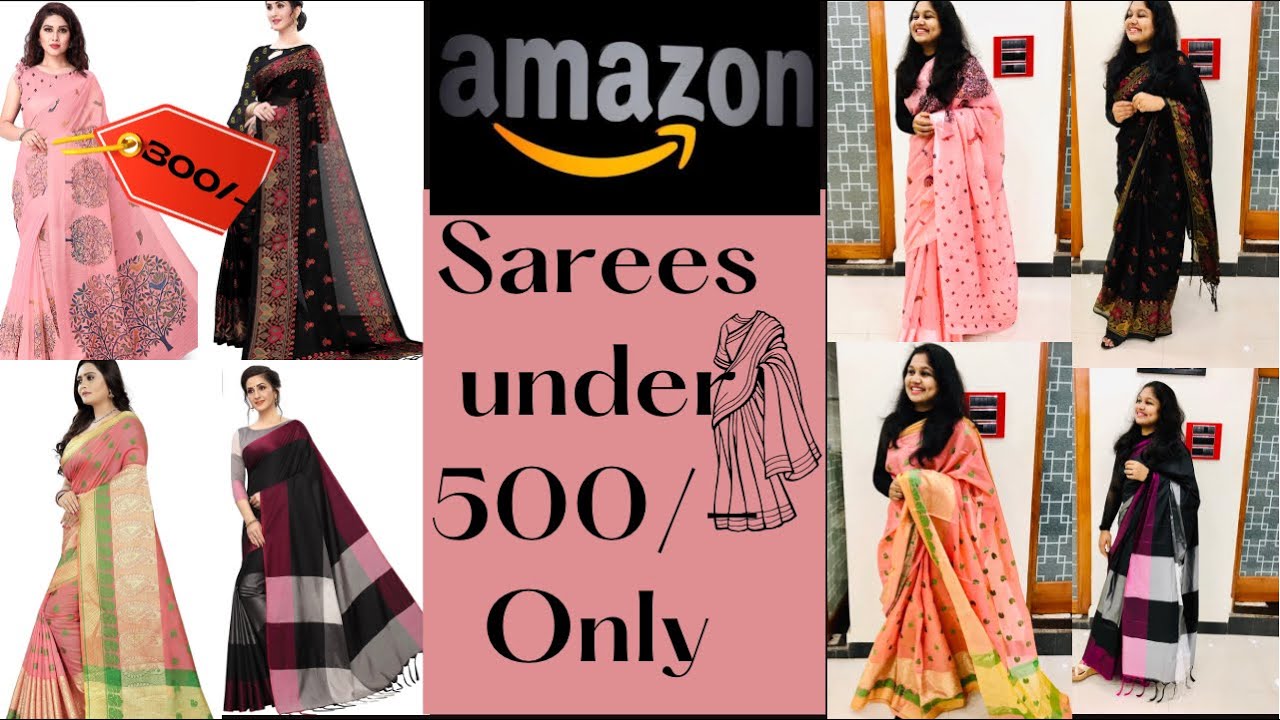 Sarees at very low cost.Cotton Sarees below 500rs only. Sarees from Amazon at huge discounts.