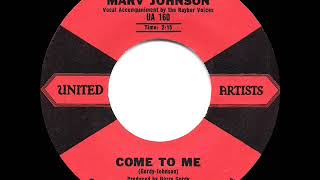 1959 HITS ARCHIVE: Come To Me - Marv Johnson