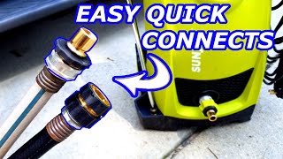 EASILY ADD QUICK CONNECT DISCONNECTS TO GARDEN HOSE FITTINGS