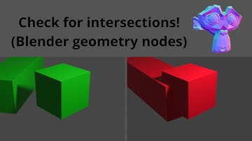 Check for intersections with blender geometry nodes.