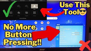 Adjust Acer Monitor Brightness WITHOUT the Buttons ✅😲| Adjust Acer Monitor Brightness in Software 🤩