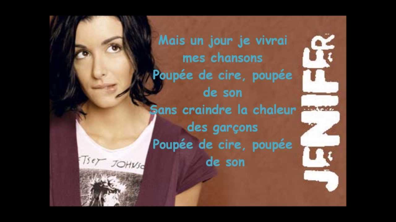JENIFER-poupée de cire, poupée de son paroles - YouTube