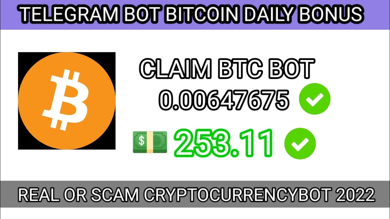 FREE BITCOIN DAILY BONUS ON TELEGRAM
