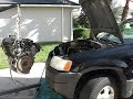 Taurus Engine Swap into a Ford Escape Part 1- removal and dissasembly