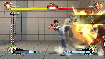 198- 219 hits Specific Chun li combos [SSF4 AE 2012]