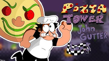 Pizza Tower: John Gutter Lap 5 P Rank