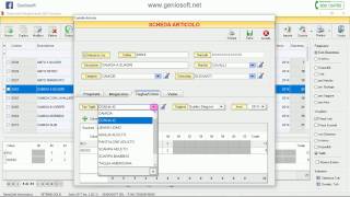 VETRINE - Generare ed abbinare taglie e colori e caricare i relativi quantitativi degli articoli screenshot 4