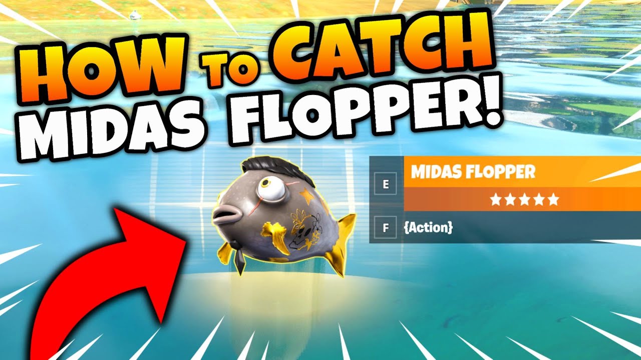 Fortnite MIDAS FISH and HOW TO CATCH IT (Midas Flopper ...