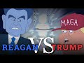 Reagan vs Trump Debate | Cartoon Rap Battle