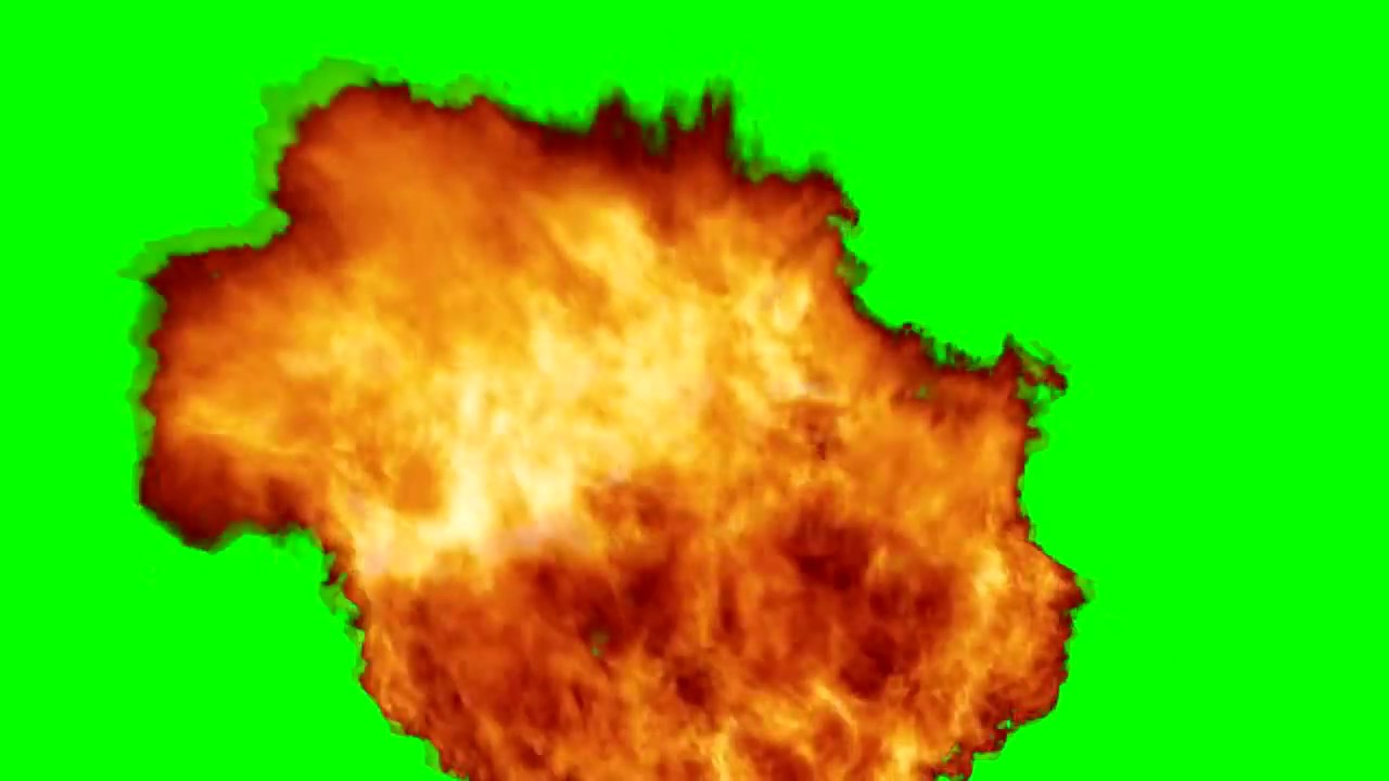 Explosion green screen