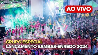 AO VIVO: CARNAVAL 2024 | LANÇAMENTO DOS SAMBAS | ESPECIAL