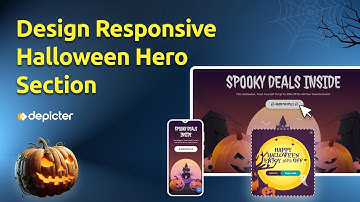 Responsive & Scheduled Halloween Hero Section with a Discount Popup on Click