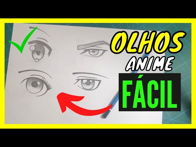 Tutorial De Desenho De Olho Humano. Olho No Estilo Anime. Pestanas