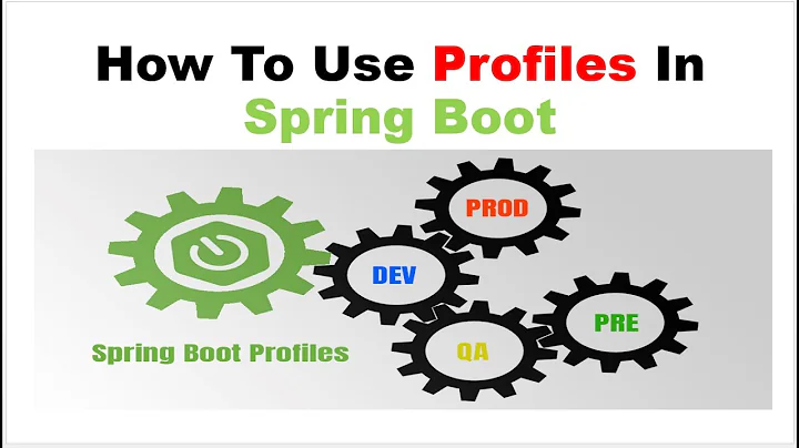 HOW TO USE PROFILES IN SPRING BOOT APPLICATION