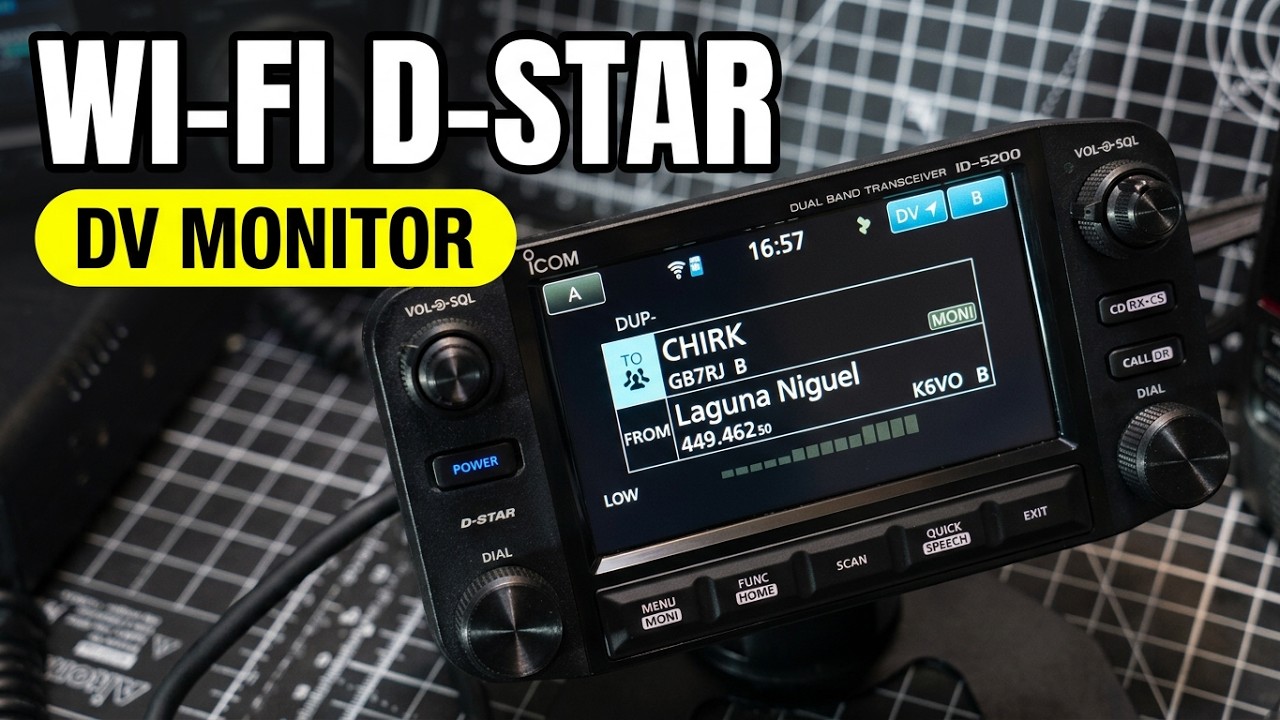 ICOM ID-5200 Dstar Monitor via Wifi - YouTube