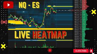 🔥 NQ & ES  Heatmap LIVE US100 SPY S&P500 NASDAQ | Futures Order Flow + Key Levels (Real-Time)