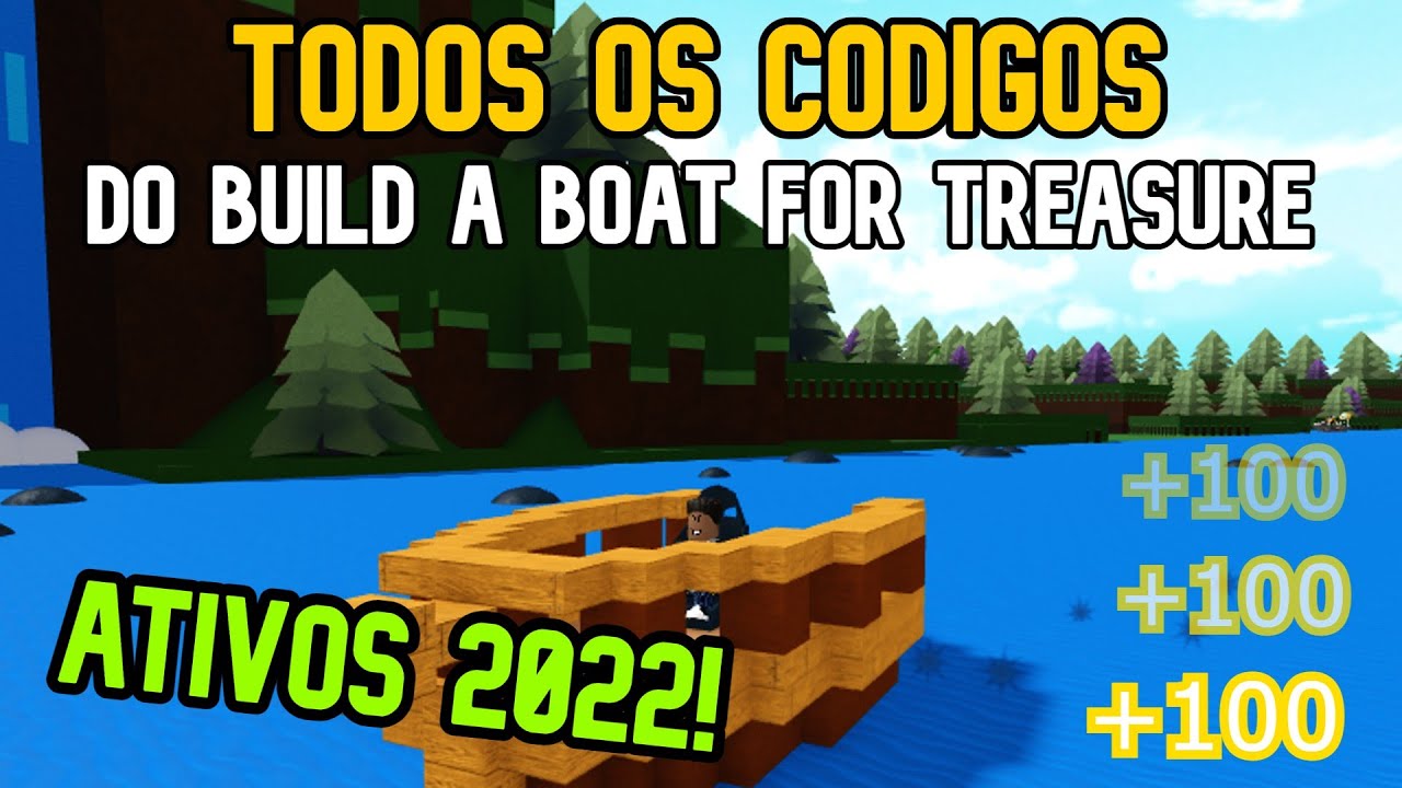 PROMOCODES VÁLIDOS CONSTRUA UM BARCO POR TESOURO ( Build a Boat ) - ROBLOX  