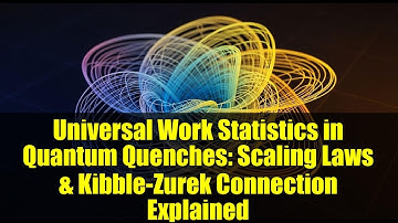 Universal Work Statistics in Quantum Quenches: Scaling Laws & Kibble-Zurek Connection Explained