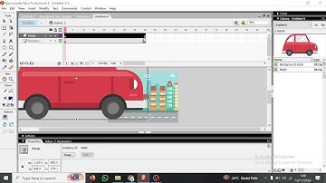 Membuat Animasi Mobil dan Motor di Aplikasi Macromedia flash 8