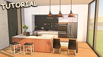 Modern Dream Kitchen 🤍 + Story | TUTORIAL  | No CC or Mods | The Sims 4 build | Tips and Tricks