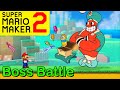 Mario Maker 2 - How to make a DJIMMI THE GREAT boss battle(Mario Maker 2 Boss ideas)(CUPHEAD bosses)