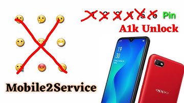 OPPO A1k Pattern Unlock By Miracle  Thunder