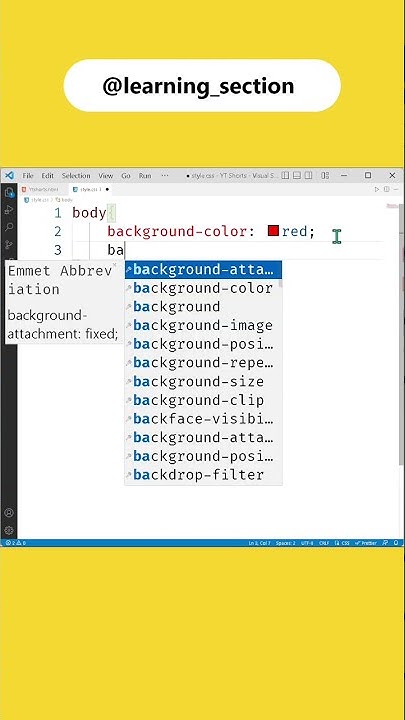 Different ways to change Background color - HTML & CSS | Learning ...