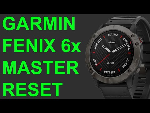 Garmin Fenix 6 - Master Reset - Anleitung