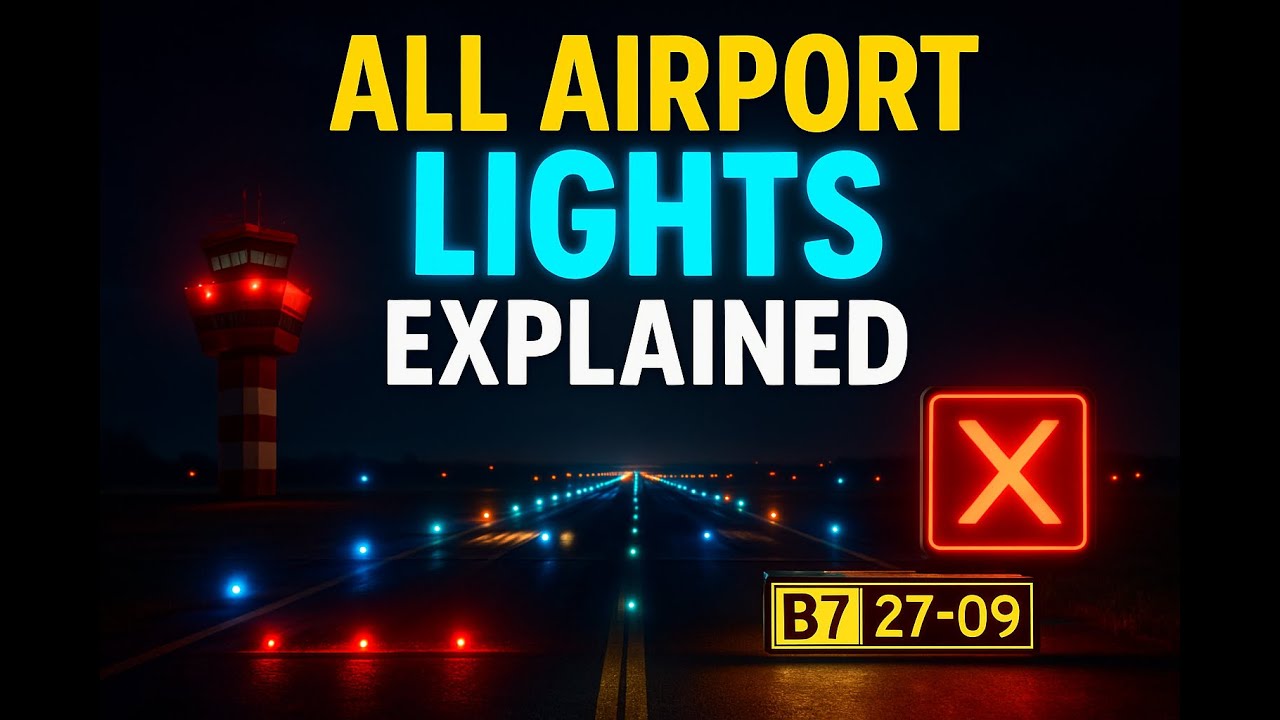 Airport Lights, Signs and Markings Explained!