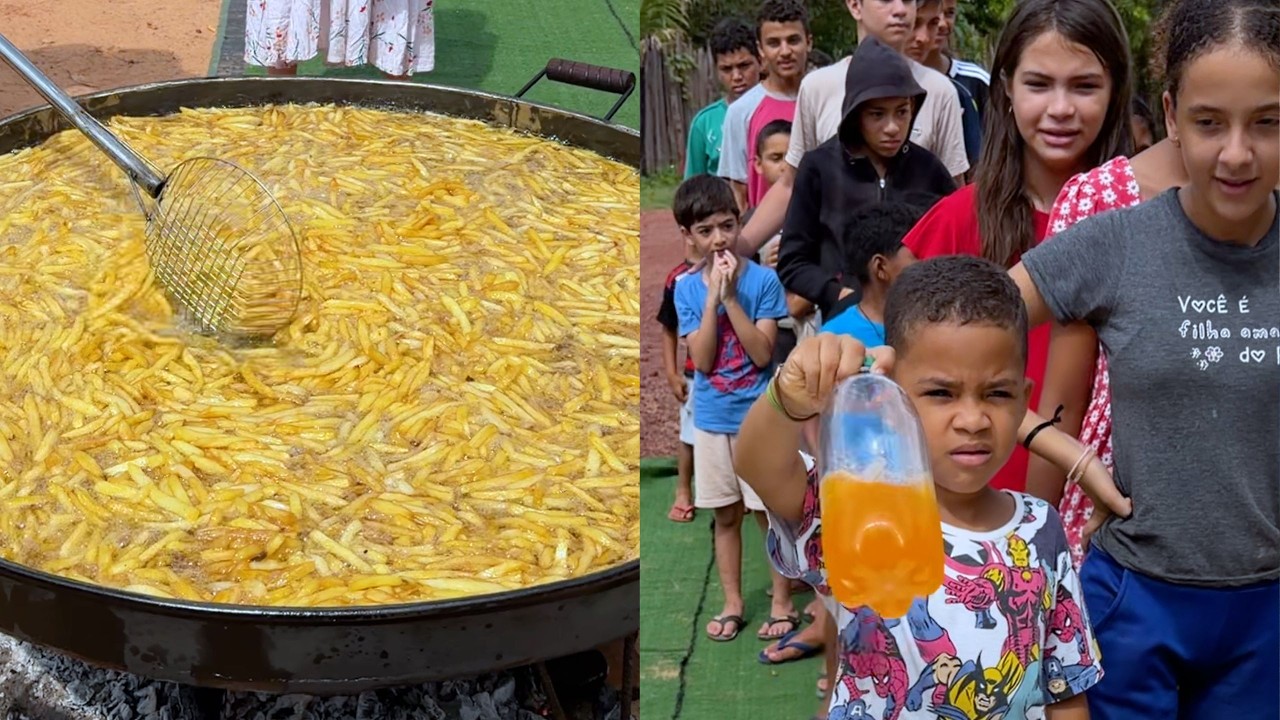 DESAFIO NO INTERIOR: Acerte a Garrafa e Ganha BATATA FRITA!