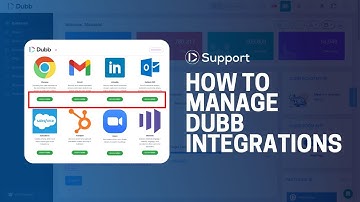 How To Manage Integrations on Dubb