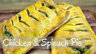 Chicken and Spinach Pie Recipe | Simple and Quick Side Dish | Perfect Side Dish Idea