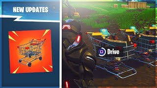 *NEW* Fortnite Driveable Shopping Cart Vehicles! (Fortnite Shopping Cart Update)