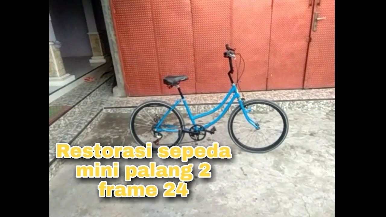 Restorasi sepeda mini ring 24 palang 2