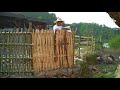 Amazing build a garden and bamboo waterwheel || Leaving city and Live freely in the forest