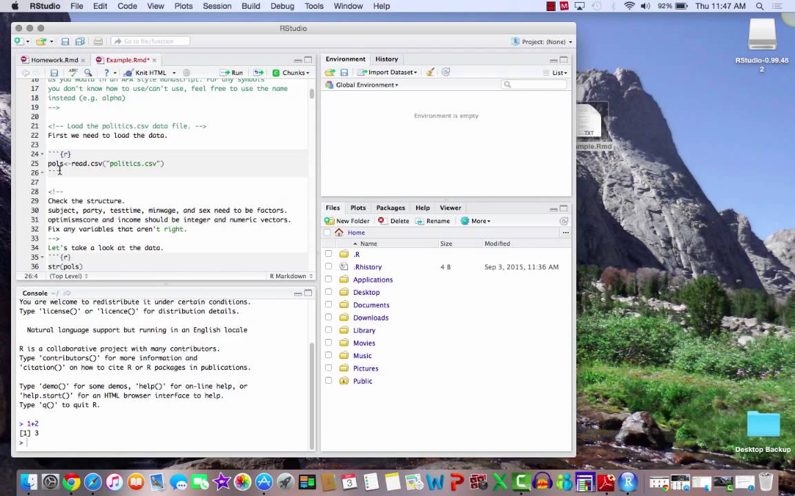 Getting Setup with R and RStudio (Mac) - YouTube