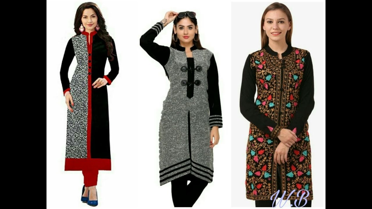 Smart woolen kurti collection for winter|college girl winter collection|woolen  kurti design| - YouTube