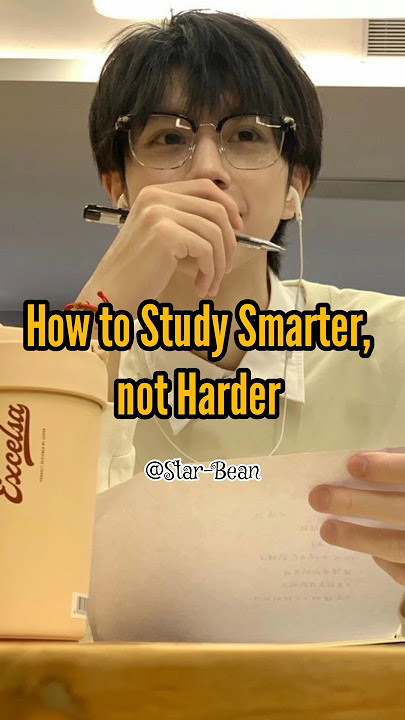 How to Study Smarter, not Harder 📚🌟💯#studysmart #alphafemale #kpop #studyadvice #studytips #starbean