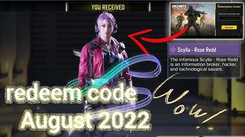 Codm Redeem Code august 2022 | Today Redeem Code Codm 2022 | New Redeem Code Codm | Codm Codes 2022