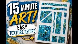 Easy 15-Minute Texture Art! | Simple DIY Texture Recipe @NateBrightArt