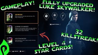 Star Wars Battlefront 2: Fully Upgraded Luke Skywalker Gameplay/Streak!!!