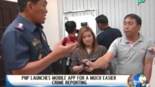 NewsLife: PNP launches 'mobile app' for much easier crime reporting || Feb. 19, '14 screenshot 1