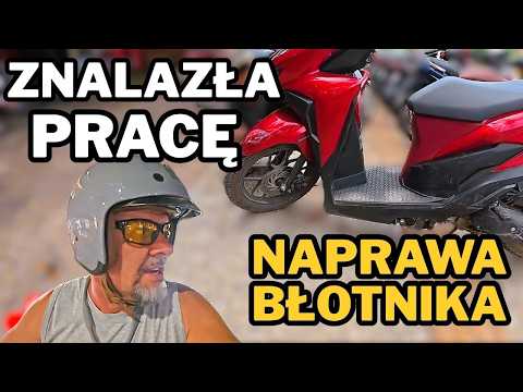 Odc. 319 Yapich znalazła pracę, naprawa błotnika po kolizji....
