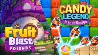 Candy Legend Manor Design VS Fruit Blast Friends screenshot 5