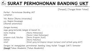 CARA MENULIS SURAT PERMOHONAN BANDING UKT BESERTA CONTOH DAN FORMATNYA CARA MENULIS SURAT PERMOHONAN BANDING UKT BESERTA CONTOH DAN FORMATNYA