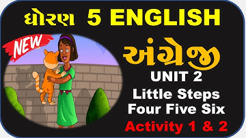 Std 5 English Unit 2 Little Steps four Five Six Chapter 2 I LOVE YOU CHUNNI !!