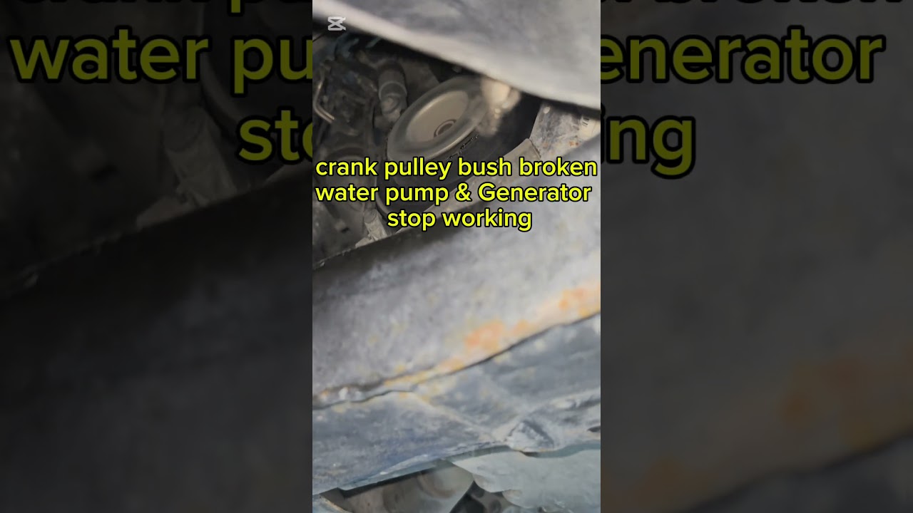 Range Rover Discovery // Crankpulley bush broken// Belt can operate the water pump & Generator