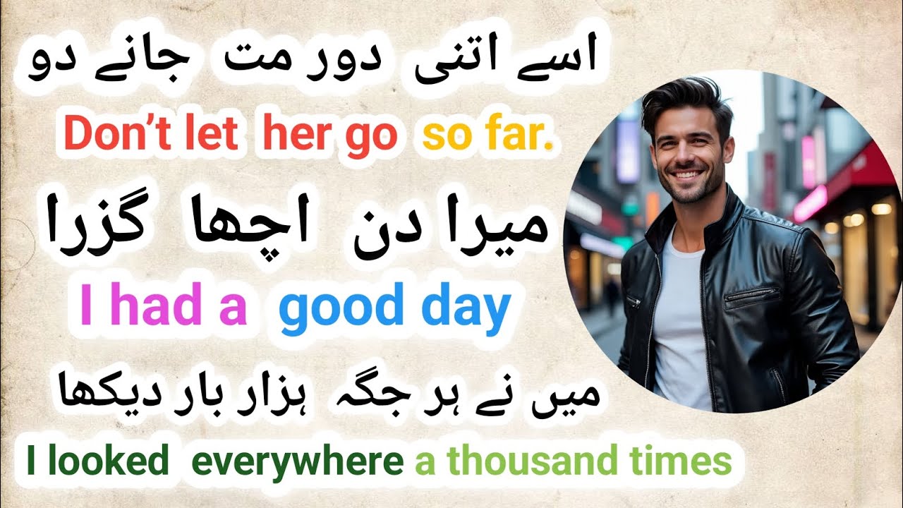 Spoken English sentences for beginners with Urdu translation l English sentences for daily use l