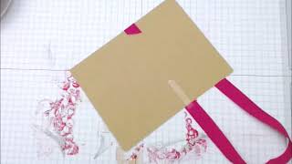 Unity Quick Tip: Colored Stamping on Kraft + Ribbon Divide